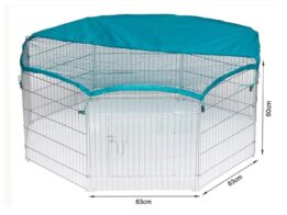Wire Pet Playpen with waterproof polyester cloth 8 panels size 63x 60cm 06-0114 gmtproducts.com