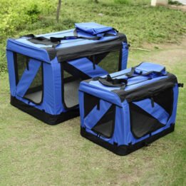 Blue Large Dog Travel Bag Waterproof Oxford Cloth Pet Carrier Bag www.gmtproducts.com