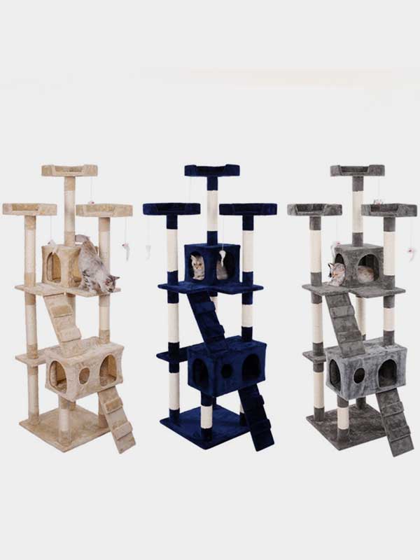 Fábrica de árvore de gato de madeira $ 23,28 Plataforma OEM Coluna de sisal Estrutura de escalada para gato 06-1171 gmtproducts.com