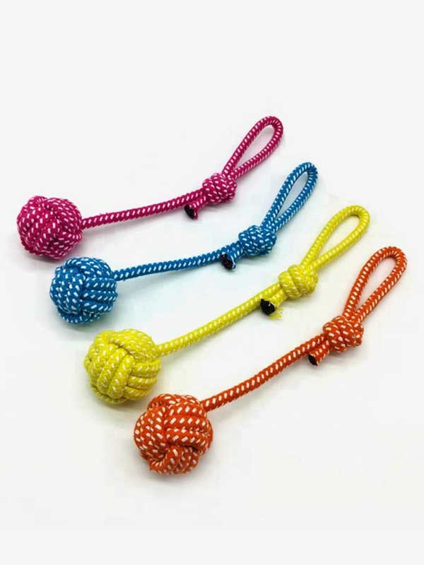 Factory Wholesale Pet Molar Toy Portable Cotton Rope Ball 06-0646