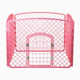 Custom outdoor pp plastic 4 panels portable pet carrier playpens indoor small puppy cage fence cat dog playpen for dogs gmtproducts.com