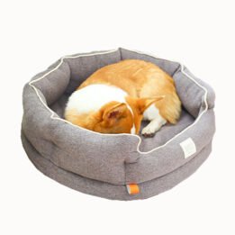 Winter Warm Washable Circular Dog Bed Sponge Comfy Sleeping Pet Bed gmtproducts.com