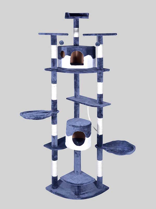 OEM Wholesale High Quality Pet Manufacturer Stock Luxury Cat Tower Cat Scratcher Tree 06-0002 gmtproducts.com