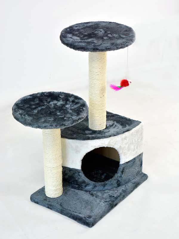 Árbol de gatito de juguete de ratón de plataforma de habitación de gato de escalada de gato de dos colores 06-0009 gmtproducts.com