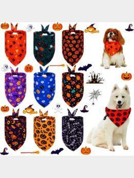 Halloween pet drool towel cat and dog scarf triangle towel pet supplies 118-37017 gmtproducts.com