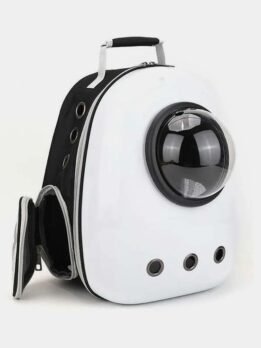 Ivory White Upgraded Side Opening Pet Cat Backpack 103-45002 gmtproducts.com