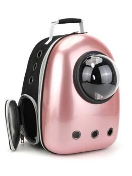 Rose gold upgraded side opening pet cat backpack 103-45016 www.gmtproducts.com