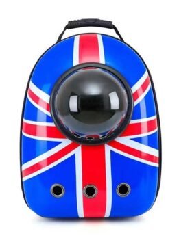 Union Jack Upgraded Side Opening Pet Cat Backpack 103-45023 www.gmtproducts.com