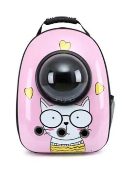 Pink Meow Miss Upgraded Side-Opening Pet Cat Backpack 103-45028 www.gmtproducts.com