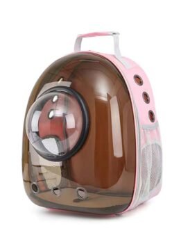 Brown pet cat backpack with hood 103-45039 gmtproducts.com