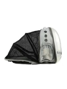 Gray Transparent Pet Bag Space Capsule Pet Backpack 103-45066 gmtproducts.com