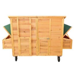 Large Outdoor Wooden Chicken Cage Two Egg Cages Pet Coop Wooden Chicken House gmtproducts.com
