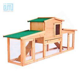 GMT60005 China Pet Factory Hot Sale Luxury Outdoor Wooden Green Paint Cheap Big Rabbit Cage www.gmtproducts.com