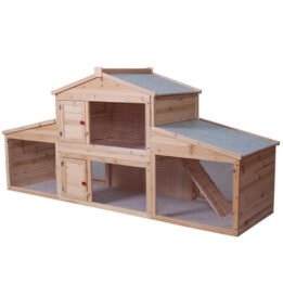 Large Wood Rabbit Cage Fir Wood Pet Hen House gmtproducts.com