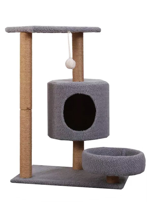 Casas de árvore para gatos de madeira: escaladores de gatos pós-escalada, colher para dormir 06-1174 gmtproducts.com