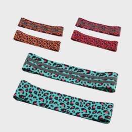 Custom New Product Leopard Squat With Non-slip Latex Fabric Resistance Bands www.gmtproducts.com