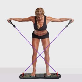 Fitness Equipment Multifunction Chest Muscle Training Bracket Foldable Push Up Board Set With Pull Rope gmtproducts.com