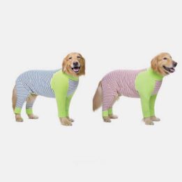 Wholesale Summer Pet Clothing Striped Clothes For Big Dogs Four Legs gmtproducts.com