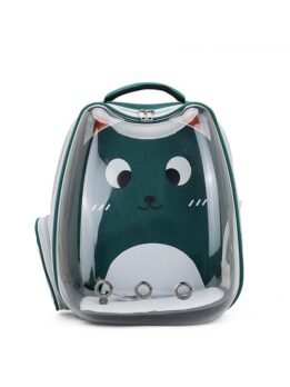 Green transparent breathable cat backpack backpack pet bag 103-45080 gmtproducts.com