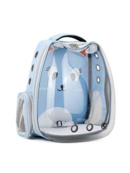 Light Blue Transparent Breathable Cat Backpack Pet Bag 103-45085 gmtproducts.com